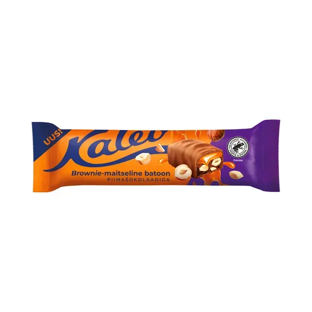 Brownie karamelli metspähkli batoon, KALEV, 50 g