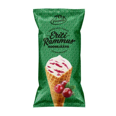 Koorejäätis jõhvikam. Eriti Rammus 110g/200ml