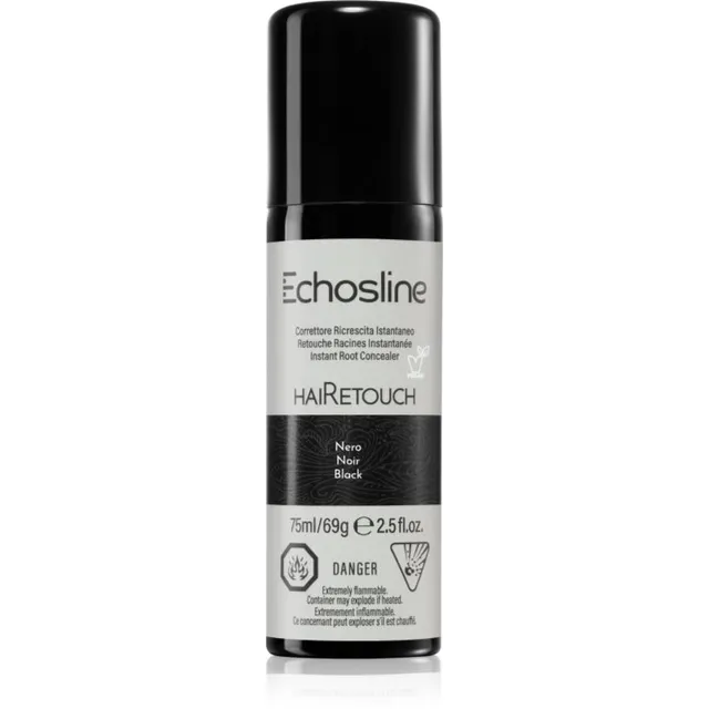 Echosline Hairetouch Hairtouch Kohene juuksejuuri kattev pihusti varjund Black 75 ml