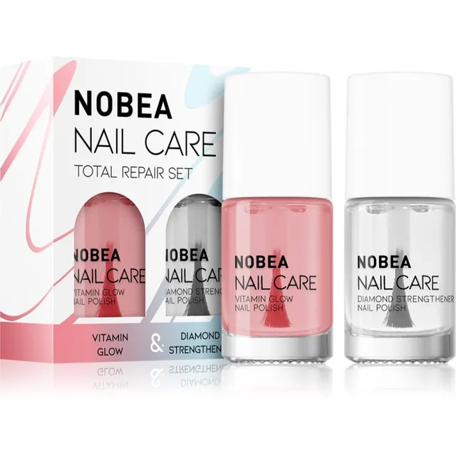 NOBEA Nail Care Diamond Strength Set Küünelakikomplekt Total repair set