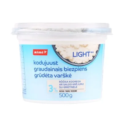 Kodujuust rõõsa koorega 3% Rimi 500g