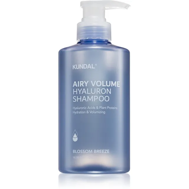 KUNDAL Airy Volume Hyaluron Shampoo Niisutav šampoon kohevuse ja sära andmiseks 500 ml