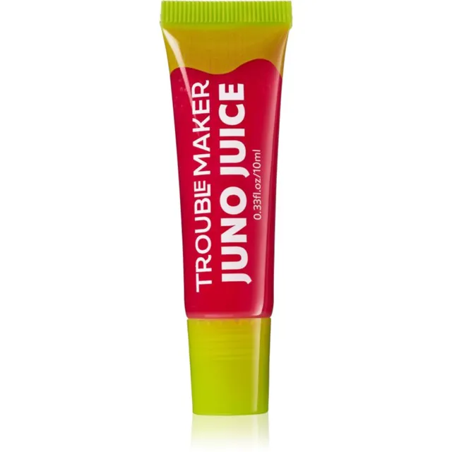 Trouble Maker Juno Juice Lipgloss Huuleläige varjund Paris Hot Pink 10 ml