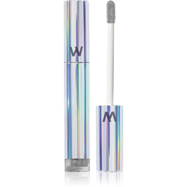 WONDERSKIN Wonder Blading Top Gloss Huuleläige sädelusega varjund Silver Glitter 4 ml