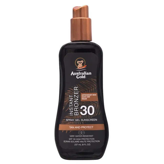 AUSTRALIAN GOLD Spray Gel With Bronzer SPF30 237ml