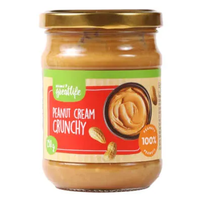 Maapähklikreem Crunchy Rimi GreatLife 250g