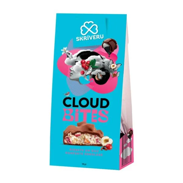 Šokolaadikommid pähklite ja jõhvikatega CLOUD BITES