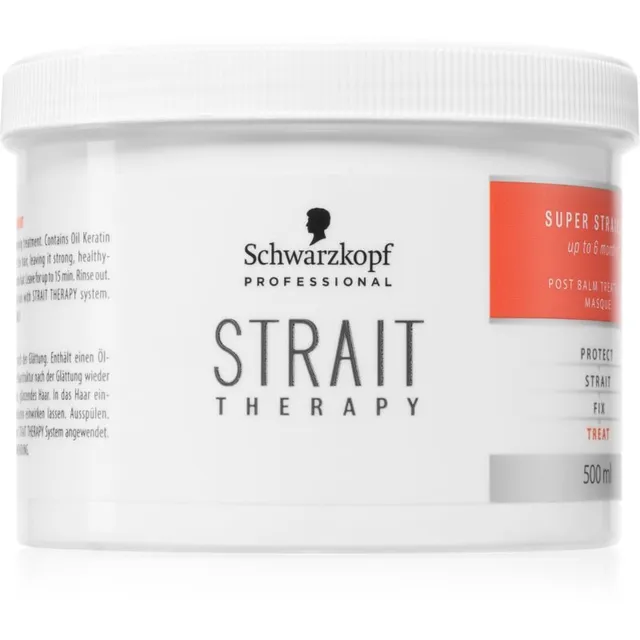Schwarzkopf Professional STRAIT Therapy Post Balm Treatment Restruktureeriv mask juuste tugevdamiseks 500 ml