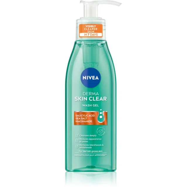 NIVEA Derma Skin Clear Näo puhastusgeel 150 ml