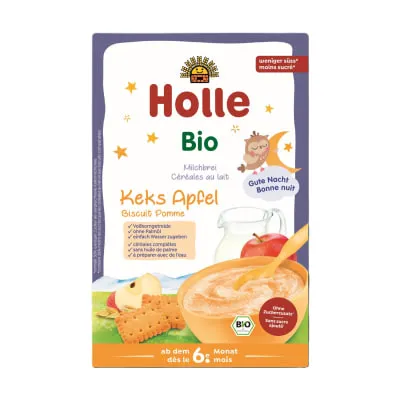 Piimapuder küpsis-õun al. 6k Holle öko 250g