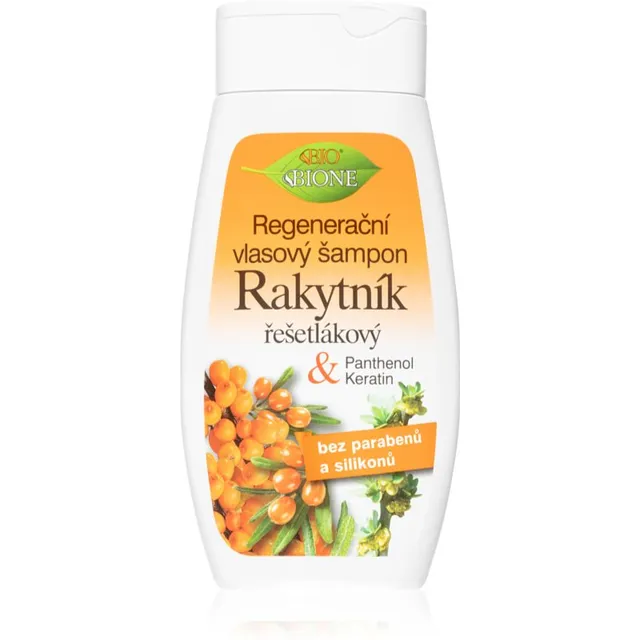 Bione Cosmetics Sea buckthorn Taastav šampoon juustele 260 ml