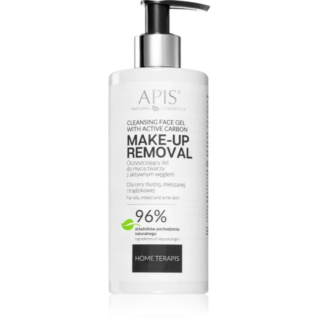 Apis Natural Cosmetics Home TerApis Puhastav geel aktiivsöega rasusele ja probleemsele nahale 300 ml