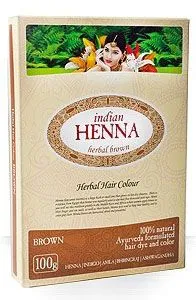 Juuksevärv Henna, pruun