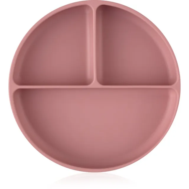 Petite&Mars Take&Match 6m+ sektoriteks jagatud taldrik ümmargune Dusty Rose 1 tk