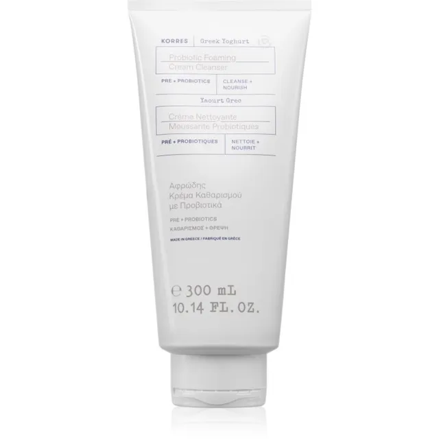 Korres Greek Yoghurt Probiotic Foaming Cream Cleanser Puhastav vahukreem probiootikumidega 300 ml