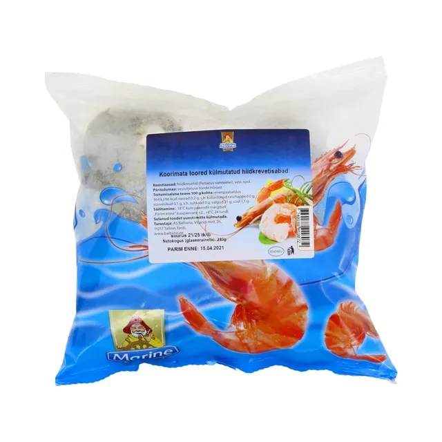 Koorimata toored hiidkrevetisabad Vannamei 21/25 300 g, MARINE, 240 g neto
