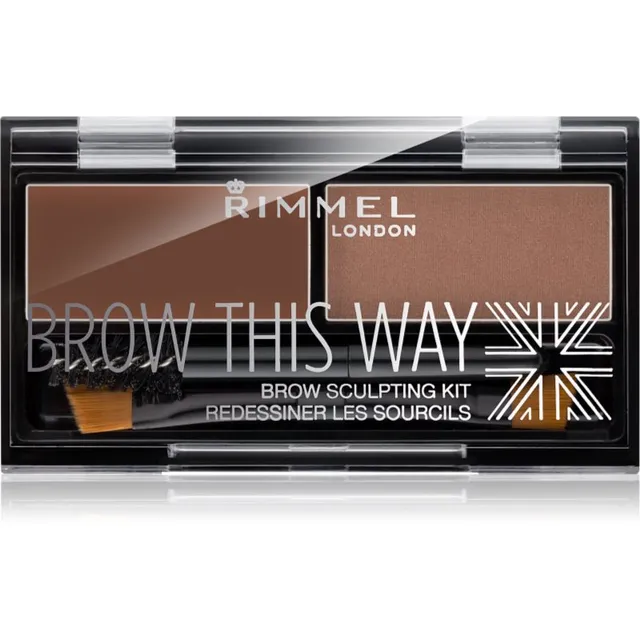 Rimmel Brow This Way Kulmumeigi palett varjund 002 Medium Brown 1,3 g