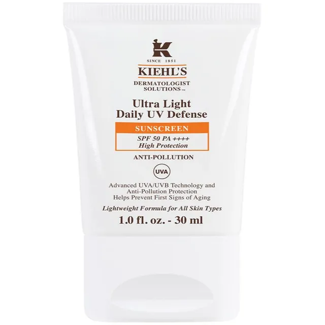Kiehl's Ultra Light Daily UV Defense Üliõhuke kaitsev vedelik kõigile nahatüüpidele, kaasa arvatud tundlikule nahale SPF 50+ 30 ml