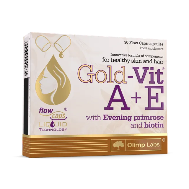 OLIMPLABS GOLD-VIT A+E+KUNING. +BIOTIIN VEDELKAPSEL N30
