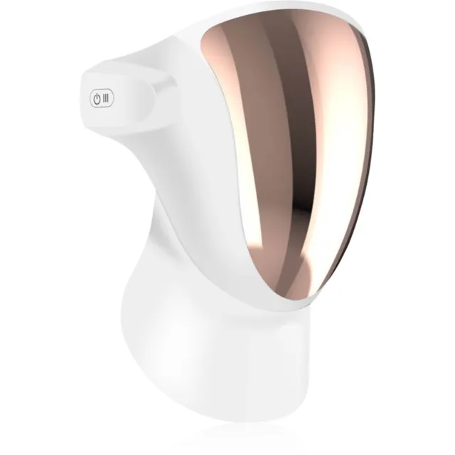 PALSAR7 Professional LED Mask White Gold kauniks muutev LED-mask näole ja kaelale kinkekarp 1 tk