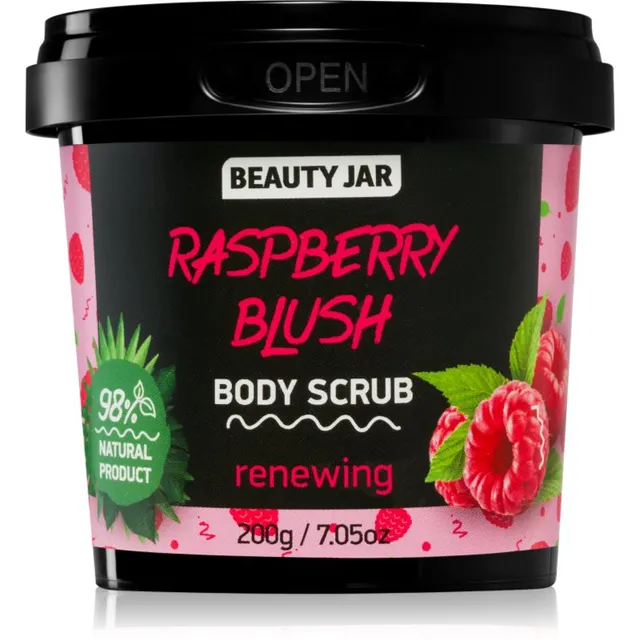 Beauty Jar Raspberry Blush Värskendav kehakoorija 200 g