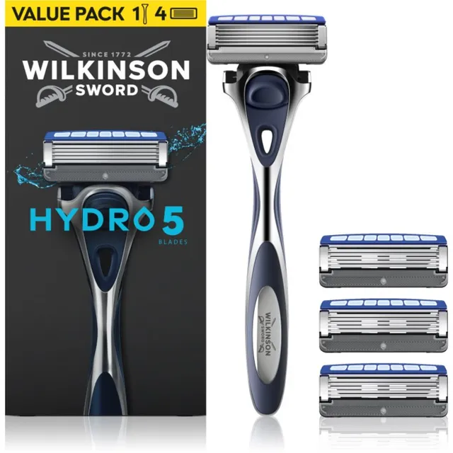 Wilkinson Sword Hydro5 Raseerija + varuotsik 4 tk