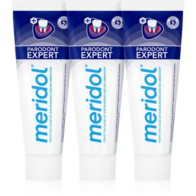 Meridol Parodont Expert Hambapasta igemete veritsemise ja periodontaalse haiguse vastu 3x75 ml