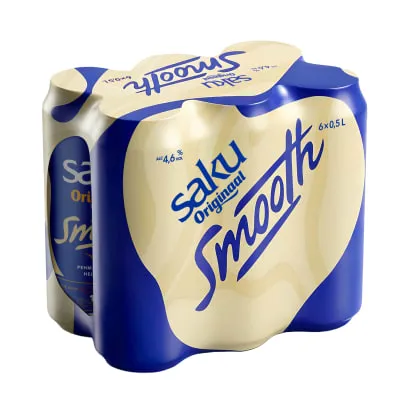 Õlu Originaal Smooth Saku 4,6% 0,5l 6-pakk