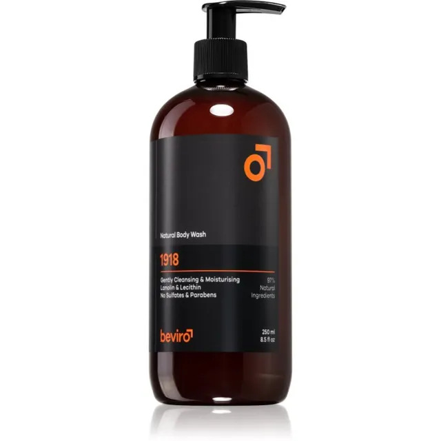 Beviro Natural Body Wash 1918 Dušigeel meestele 250 ml