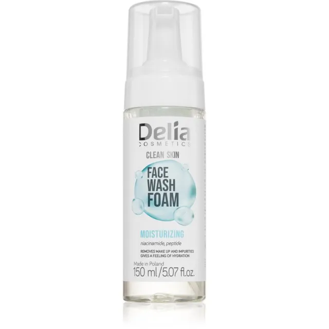 Delia Cosmetics Clean Skin Vahutav näopesuaine niisutava toimega 150 ml