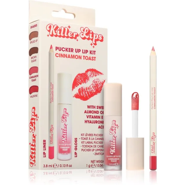 Killer Lips Pucker Up Lip Kit komplekt huultele naistele Cinnamon Toast