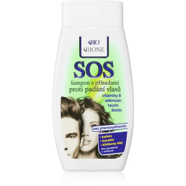 Bione Cosmetics SOS Šampoon juuste väljalangemise vastu 260 ml