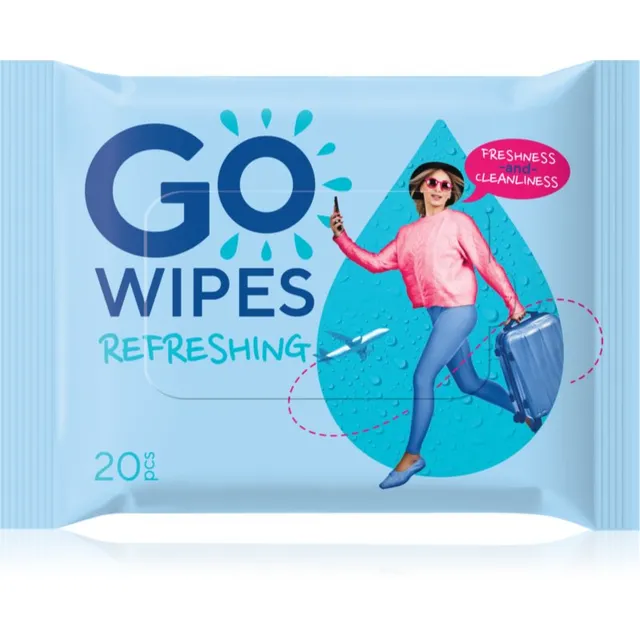 GoWipes Refreshing Wet Wipes Värskendavad niisked salvrätikud kätele 20 tk