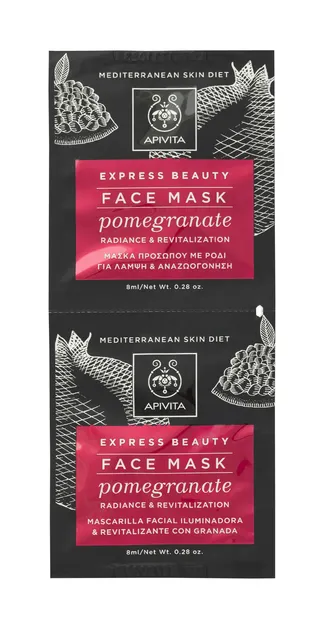 APIVITA EXPRESS NÄOMASK GRANAATÕUNAGA 8+8ML N1