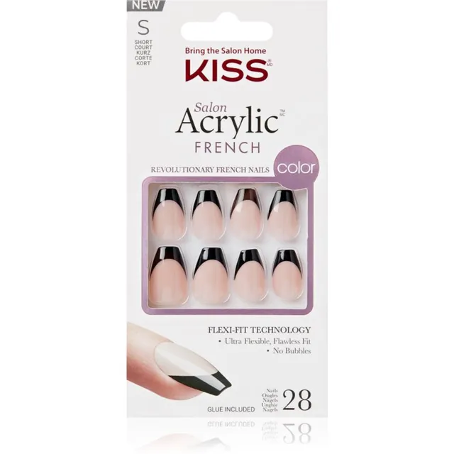 KISS Acrylic French Color Kunstküüned Flame 28 tk