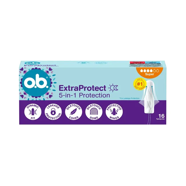 Tampoon Extra Protect super, O.B., 16 tk