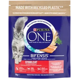 Purina One Sterilcat kuiv kassitoit lõhe ja nisuga 750g