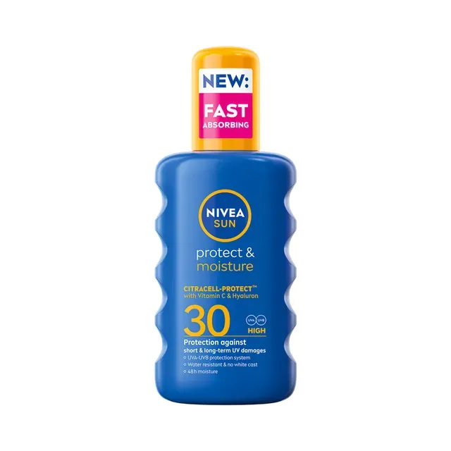 Päevituspiim SPF30 pihustatav, NIVEA, 200 ml