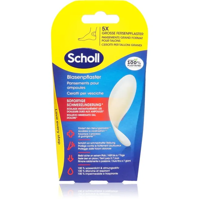 Scholl Dr. Scholl's Blister Plasters Veekindel plaaster kontsavillide jaoks 5 tk