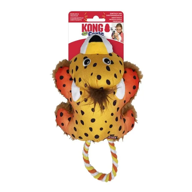 KONG COZIE TUGGZ Gepard koera mänguasi, S/M