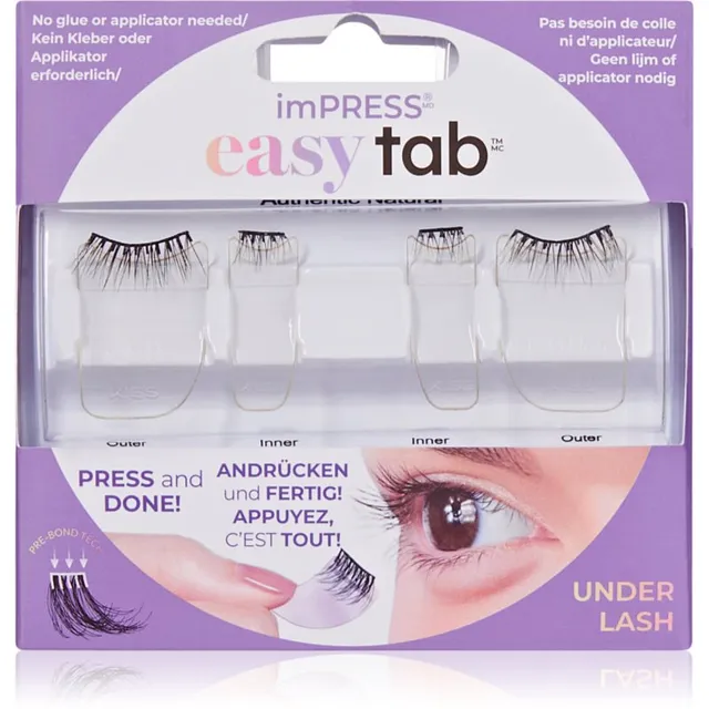 KISS imPRESS easy tab isekleepuvad ripsmetutikud 4 tk
