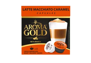 Kohvik. AROMA GOLD Lat.Mc.Cr. 8+8x11.25g