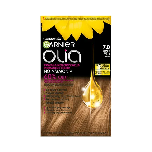 Püsivärv Olia 7.0 tumeblond, GARNIER, 1tk