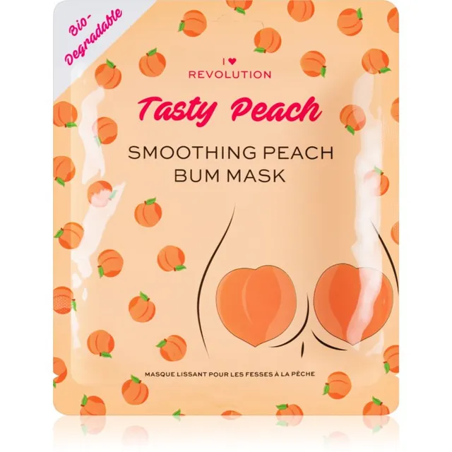 I Heart Revolution Tasty Peach Intensiivne hüdrogeelmask tuharatele ja puusadele 2 tk