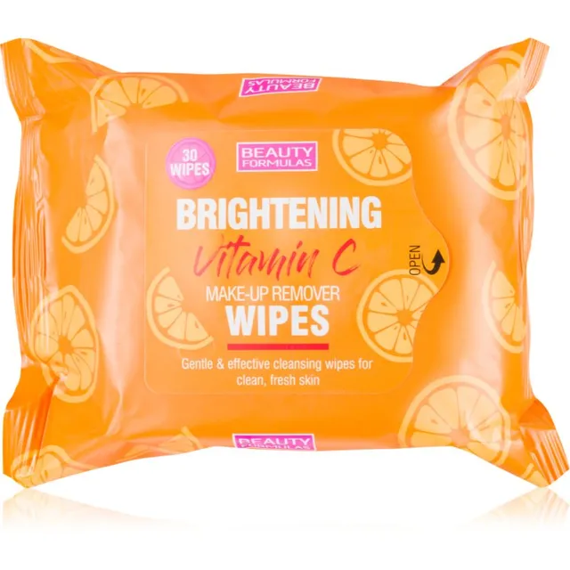 Beauty Formulas Vitamin C Meigieemaldussalvrätikud C-vitamiiniga 25 tk