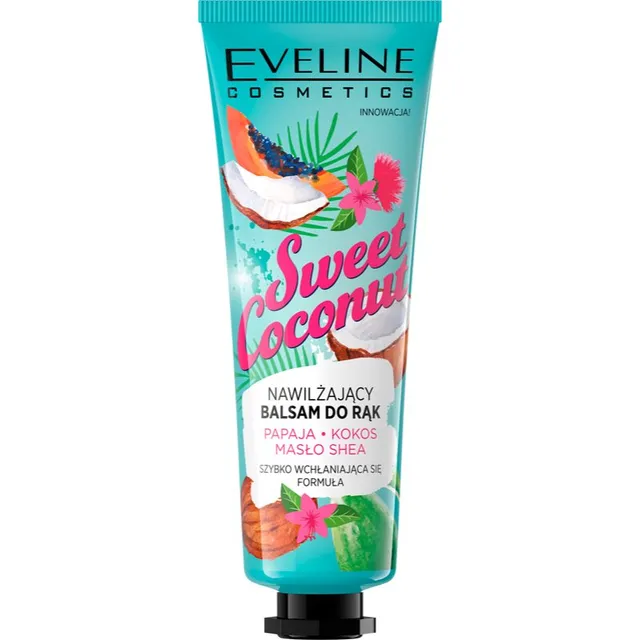Eveline Cosmetics Sweet Coconut Toitev kätepalsam 50 ml