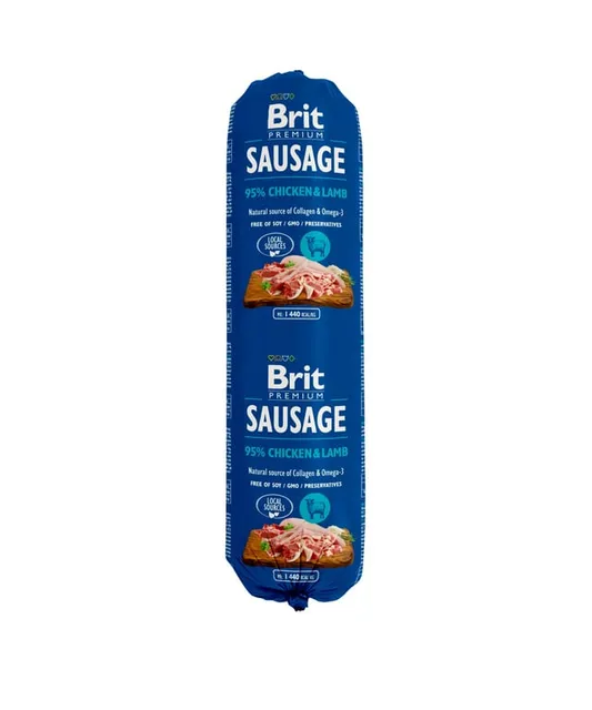 Brit Premium koeravorst kana- ja lambalihaga, 800 g