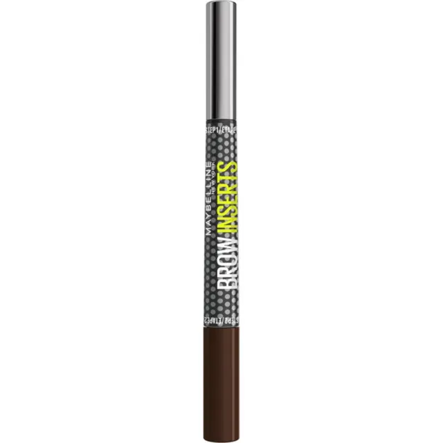 MAYBELLINE NEW YORK Brow Inserts Kulmupliiats kaks-ühes pintsliga varjund 5 Deep Brown 1.25 ml