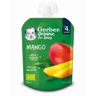 GERBER mangopüree, orgaaniline, 4k, 80 g