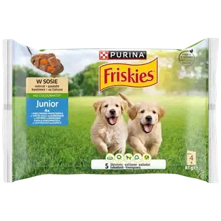 Friskies koeraeine Junior kana 4x85g